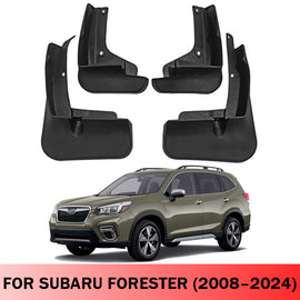 Mud Flaps for Subaru Forester 2008–2024 No-Drill Custom Fit Front & Rear Splash Guards (4PCS)