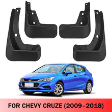 Load image into Gallery viewer, Mud Flaps for Chevrolet Cruze Hatchback 2009–2018 No-Drill Custom Fit All-Weather Front &amp; Rear Splash Guards (4PCS)