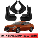Mud Flaps for Nissan Altima 2019–2024 No-Drill Custom Fit Front & Rear Splash Guards (4PCS)