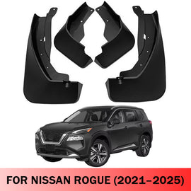 Mud Flaps for Nissan Rogue 2021–2025 No-Drill Custom Fit Front & Rear Splash Guards (4PCS)