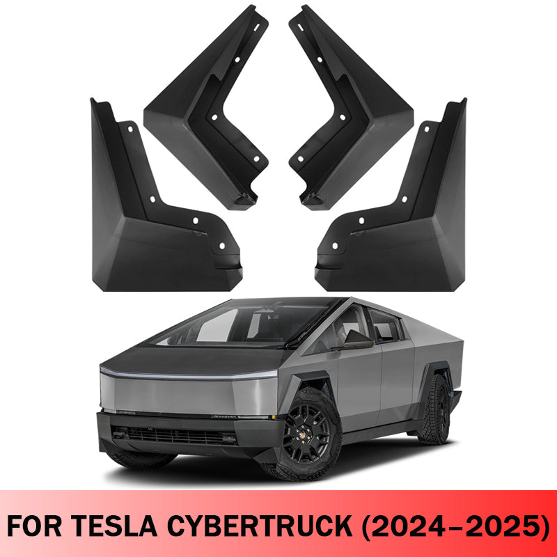 Amancarport® Mud Flaps for Tesla Cybertruck 2024–2025 No-Drill Custom Fit Splash Guards (4PCS)