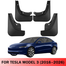 Load image into Gallery viewer, Amancarport® Mud Flaps for Tesla Model 3 2016–2026 No-Drill Custom Fit Splash Guards