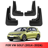 Mud Flaps for VW Golf 2014–2024 No-Drill Custom Fit Front & Rear Splash Guards (4PCS)