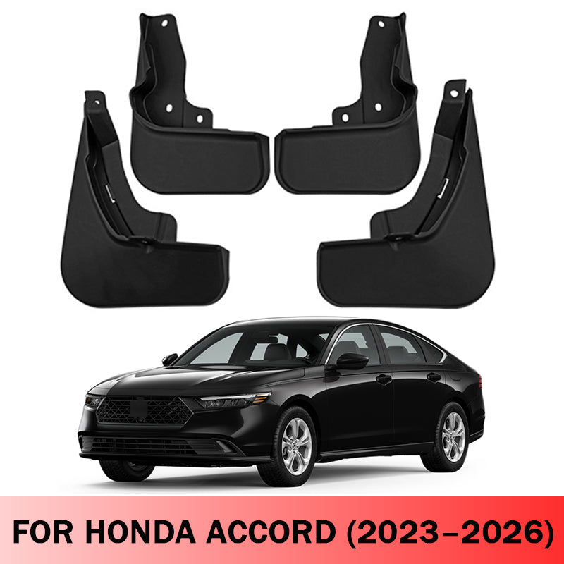 Mud Flaps for Honda Accord 2023–2026 No-Drill Custom Fit All-Weather Front & Rear Splash Guards (4PCS)