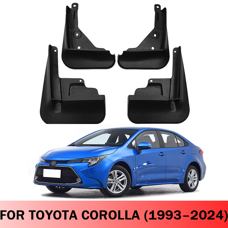Mud Flaps for Toyota Corolla 1993–2024 No-Drill Custom Fit All-Weather Front & Rear Splash Guards (4PCS)