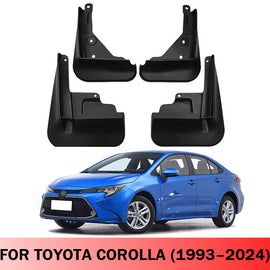 Mud Flaps for Toyota Corolla 1993–2024 No-Drill Custom Fit All-Weather Front & Rear Splash Guards (4PCS)
