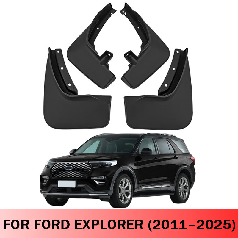 Mud Flaps for Ford Explorer 2011–2025 No-Drill Custom Fit All-Weather Front & Rear Splash Guards (4PCS)
