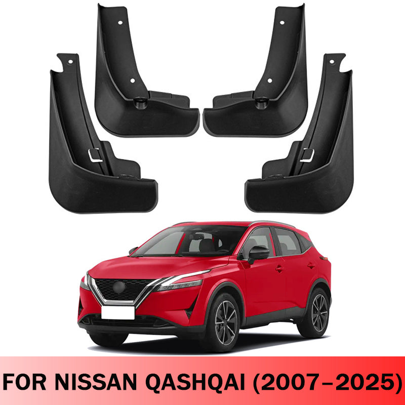 Mud Flaps for Nissan Qashqai 2007–2025 No-Drill Custom Fit Front & Rear Splash Guards (4PCS)