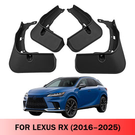 Mud Flaps for Lexus RX 350 / 350h / 500h 2016–2025 No-Drill Custom Fit All-Weather Front & Rear Splash Guards (4PCS)