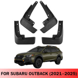 Mud Flaps for Subaru Outback 2021–2025 No-Drill Custom Fit Front & Rear Splash Guards (4PCS)