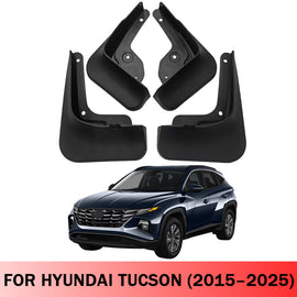 Mud Flaps for Hyundai Tucson 2015–2025 No-Drill Custom Fit All-Weather Front & Rear Splash Guards (4PCS)