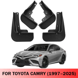 Mud Flaps for Toyota Camry 1997–2025 No-Drill Custom Fit All-Weather Front & Rear Splash Guards (4PCS)