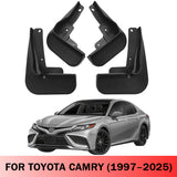 Mud Flaps for Toyota Camry 1997–2025 No-Drill Custom Fit All-Weather Front & Rear Splash Guards (4PCS)