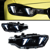 Suitable for 2013–2018 BMW 3 Series F30 LED Headlight Assembly Upgrade with Projector Lens and DRL