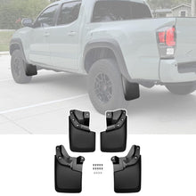 Load image into Gallery viewer, Amancarport® Custom Fit Mud Flaps for Toyota Tacoma 2005–2025 No-Drill Heavy-Duty Splash Guards (4-PC Set)