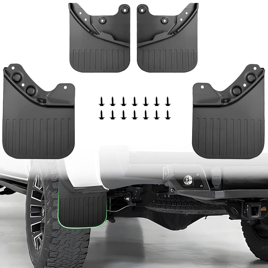 Amancarport® Custom Fit Mud Flaps for Toyota Tacoma 2005–2025 No-Drill Heavy-Duty Splash Guards (4-PC Set)