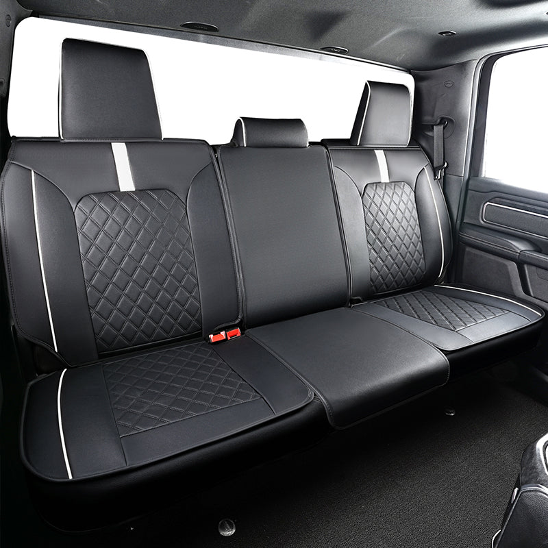 Custom For Dodge Ram Luxury All-inclusive Car Seat Covers Full Set Compatible with Ram 1500(2019-2025)