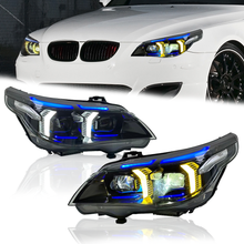 Load image into Gallery viewer, Headlights for BMW 5 Series E60 (2003–2010), Snake Eye Projector Lens Modified Headlamp Assembly