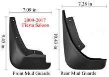 Load image into Gallery viewer, Mud Flaps for Ford Fiesta 2009–2017 No-Drill Custom Fit All-Weather Front &amp; Rear Splash Guards (4PCS)