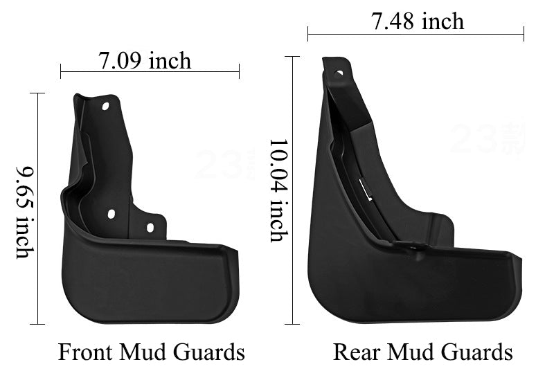 Mud Flaps for Honda Accord 2023–2026 No-Drill Custom Fit All-Weather Front & Rear Splash Guards (4PCS)