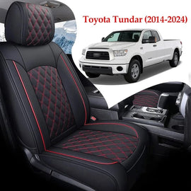 Custom For Toyota Tundra (2014-2025) Leather Car Seat Covers Full Set