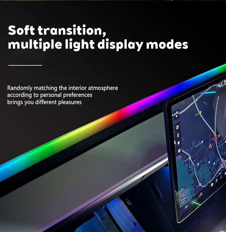 Suitable For Tesla Model 3/Y 2016-2024 Dashboard Streamer Atmosphere Light