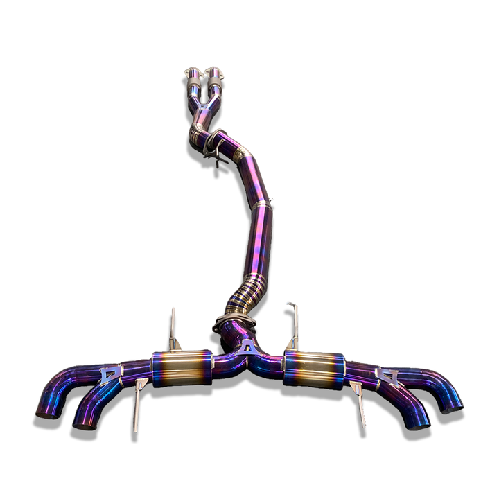 Titanium Exhaust System for Nissan GTR R35 (2008–2023) Non-Valved