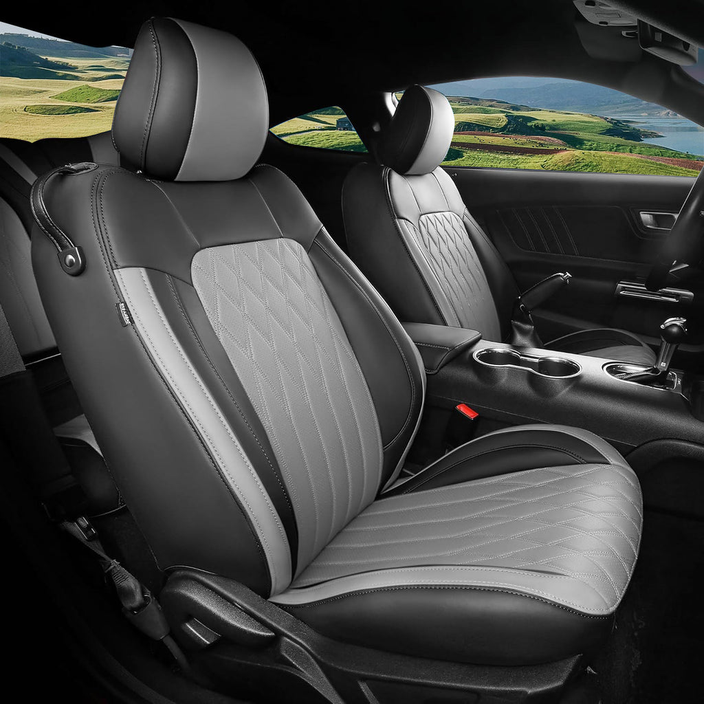 Ford Mustang Coupe 2015–2025 Custom Leather Seat Covers