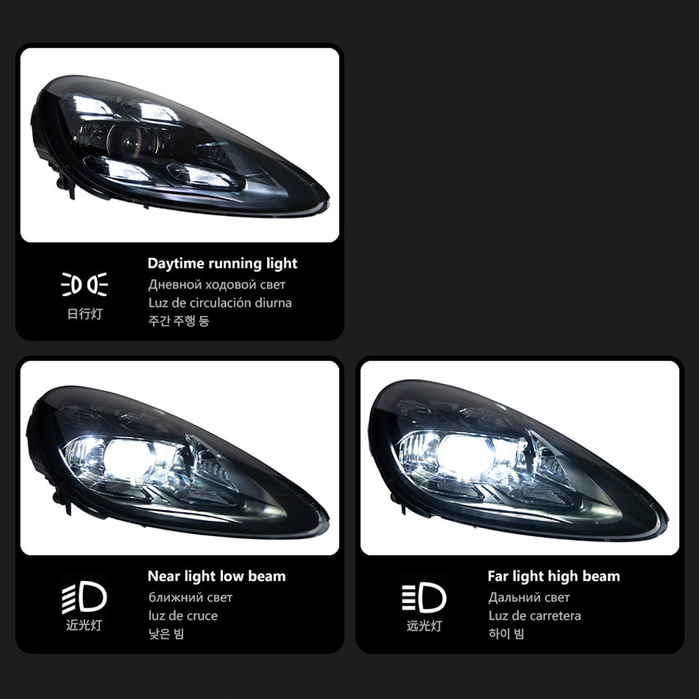 For Porsche Cayenne 2011–2018 (958.1 & 958.2) Matrix LED Headlights Assembly Upgrade Replacement
