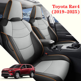 Custom For Toyota Rav4 (2019-2025) Leather Car Seat Cover Full Set