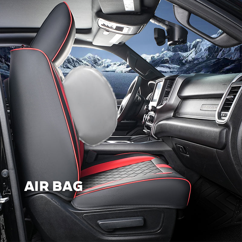 Custom For Dodge Ram Luxury All-inclusive Car Seat Covers Full Set Compatible with Ram 1500(2019-2025)