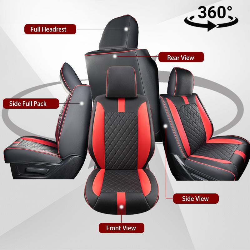 Custom For Dodge Ram Luxury All-inclusive Car Seat Covers Full Set Compatible with Ram 1500(2019-2025)