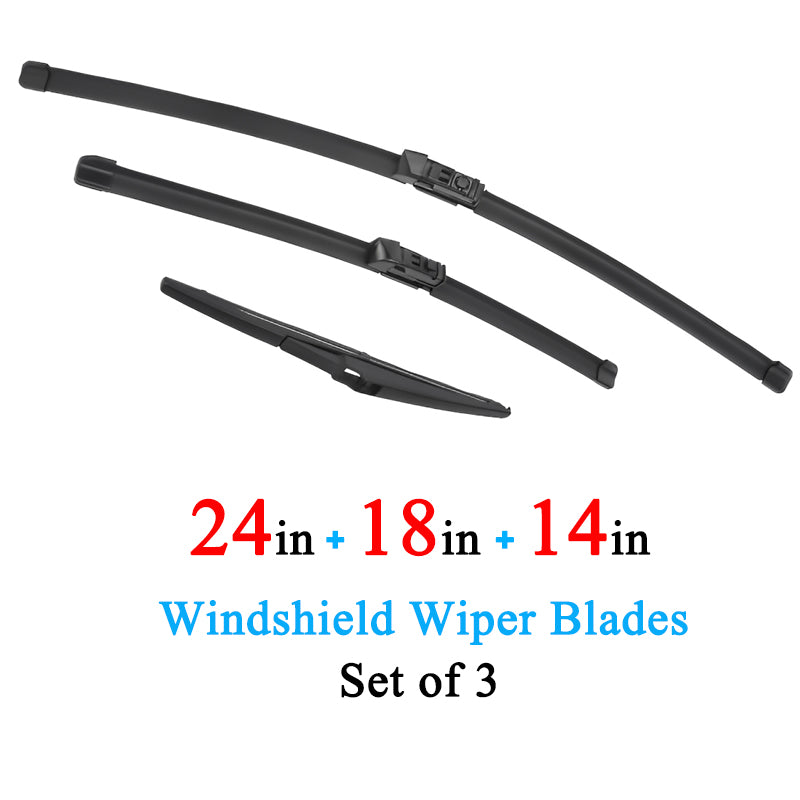 Boneless Silent Windshield Wiper Blades – OEM Quality for Mazda CX-5 (Set of 3)