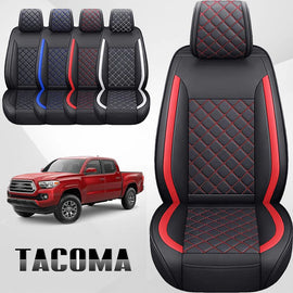 Custom For Toyota Tacoma (2005-2025) Leather Car Seat Covers Full Set