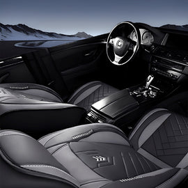 Premium Universal 5-Seat Car Seat Covers – Faux Leather Full Set for Cars, SUVs & Pickups