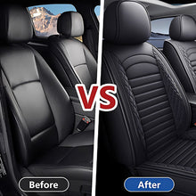 Load image into Gallery viewer, Amancarport® 5-Piece Car Seat Covers Full Set – Universal Faux Leather Cushions for Cars, SUVs &amp; Trucks