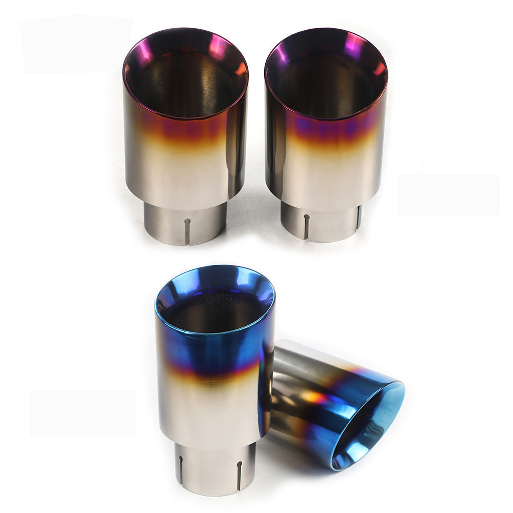 Premium Titanium Exhaust Tips 3.5″/4″/5″ – Bolt-On Upgrade for GTR R35, Dodge Charger, Mustang