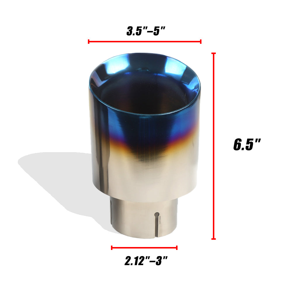 Premium Titanium Exhaust Tips 3.5″/4″/5″ – Bolt-On Upgrade for GTR R35, Dodge Charger, Mustang