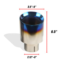 Load image into Gallery viewer, Premium Titanium Exhaust Tips 3.5″/4″/5″ – Bolt-On Upgrade for GTR R35, Dodge Charger, Mustang