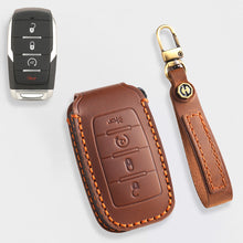 Load image into Gallery viewer, Genuine Leather Key Cover for Dodge RAM 1500, 2500, 3500, 4500, 5500 (2019-2025) - 4/5/6 Button Protective Case