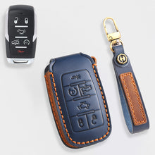Load image into Gallery viewer, Genuine Leather Key Cover for Dodge RAM 1500, 2500, 3500, 4500, 5500 (2019-2025) - 4/5/6 Button Protective Case