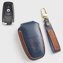 Load image into Gallery viewer, Premium Leather Key Fob Cover for Ford F150 F250 Mustang - Protective Case for 3/4/5 Button Remotes (Fits Bronco/Ranger/Edge)