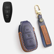 Load image into Gallery viewer, Premium Leather Key Fob Cover for Ford F150 F250 Mustang - Protective Case for 3/4/5 Button Remotes (Fits Bronco/Ranger/Edge)