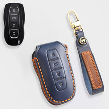 Load image into Gallery viewer, Premium Leather Key Fob Cover for Ford F150 F250 Mustang - Protective Case for 3/4/5 Button Remotes (Fits Bronco/Ranger/Edge)