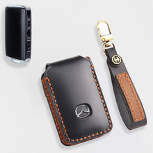 Load image into Gallery viewer, Genuine Leather Key Fob Cover for Mazda 3, Mazda 6, CX-3, CX-5, and CX-9