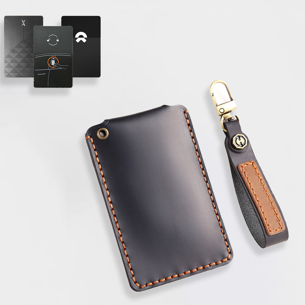 Genuine Leather Key Fob Cover for Tesla Model 3/Y/S/X