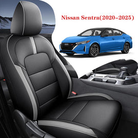 Custom Fit Leather Seat Covers for Nissan Sentra 2020-2025 - Airbag Compatible