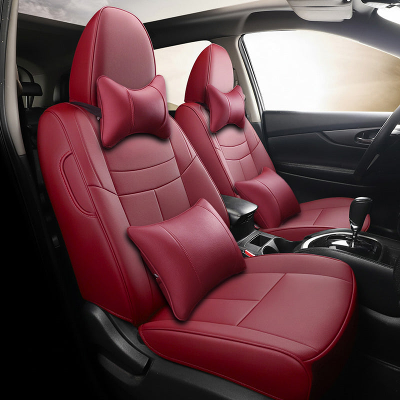 Custom Leather Car Seat Covers Full Set Special For Nissan Rogue (2014-2025)