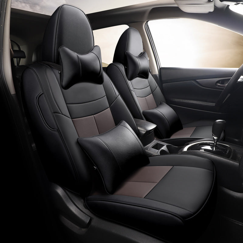 Custom Leather Car Seat Covers Full Set Special For Nissan Rogue (2014-2025)