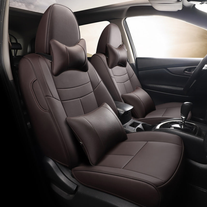 Custom Leather Car Seat Covers Full Set Special For Nissan Rogue (2014-2025)